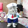 Funny Pet Costume Nurse Policeman Pirate Doctor Puppy Cat Christmas Halloween Costume Pet Dressing Up Cosplay Clothes For Cat