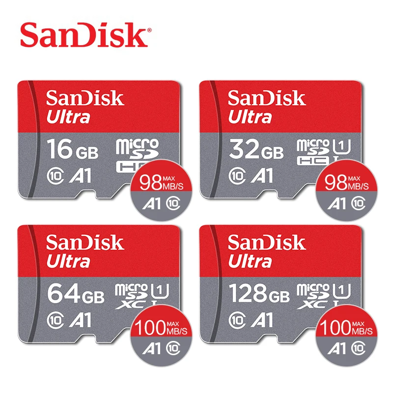 SanDisk SD Memory Card A1 200GB 128GB 64GB 100MB/S Class10 UHS-3 Micro flash card 32GB 16GB TF/SD Cards UHS-1 with gift adapter
SanDisk SD Memory Card A1 200GB 128GB 64GB 100MB/S Class10 UHS-3 Micro flash card 32GB 16GB TF/SD Cards UHS-1 with gift adapter
