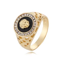

New Fashion Gold Silver Lion Classic Men's Punk Style Rings Males Man Finger Ring Designs For Men