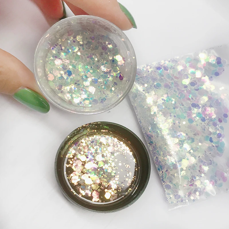 

Xuqi Eco-friendly Cosmetic Makeup Wholesale glitter powder For DIY Nail Body Tattoo, N/a