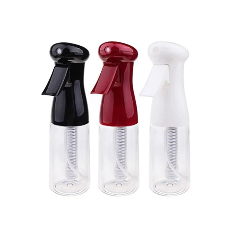 

New type empty Reusable beauty 200ml PET salon barber spray bottle, Brown black