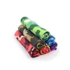 Leave pattern dark green square big size ice cooling towel and one side digital printing cool towel with low price