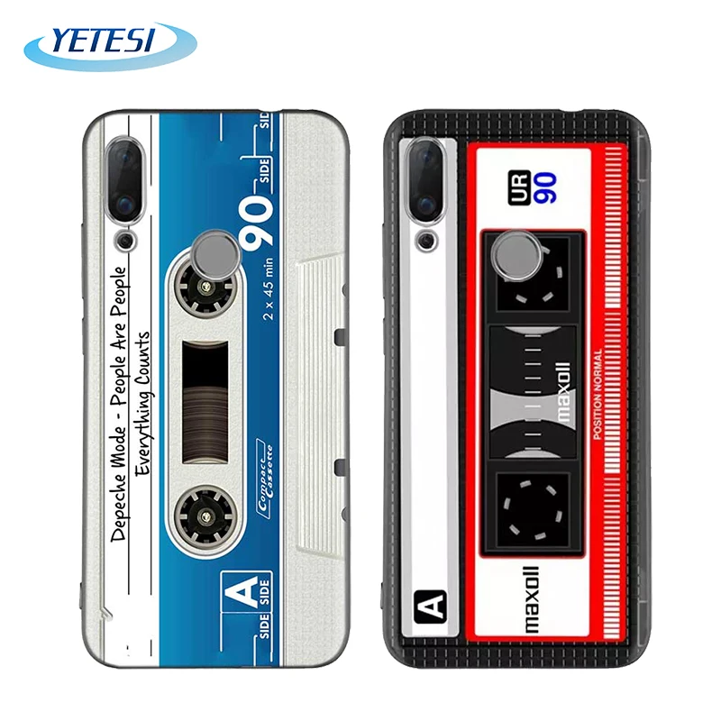 

Custom Big Brand Made Anti-shock Matte Silicone Phone Cases for Huawei P40 Lite Soft TPU Magnetic Tape Phone Cover, Black