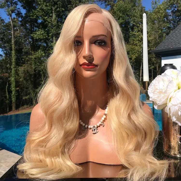 Brazilian Body Wave 613 Blonde Full Lace Human Hair Wigs Glueless Virgin Hair Lace Wig With Baby Hair