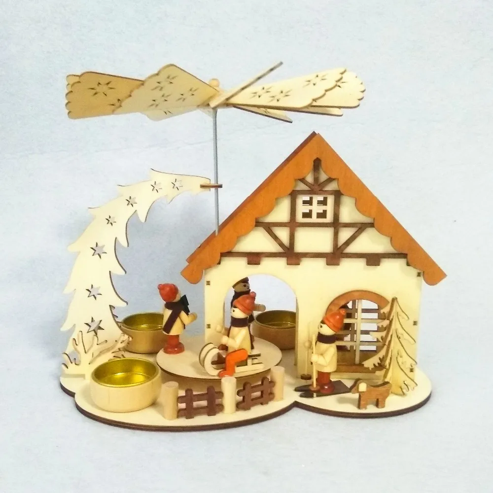 Wooden German Christmas Product Candle Windmill Decorations Buy