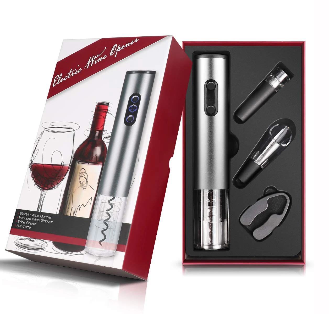 

Christmas Decoration Electric Wine Opener With USB Charging, Can be choosed