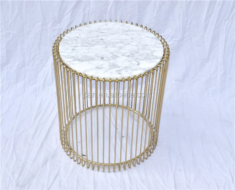 Luxury Hotel Room Furniture Gold Stainless Steel Metal Wire Side Table With White Marble Top Buy Metal Side Table Luxury Side Table Gold Side Table Product On Alibaba Com