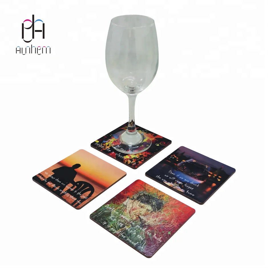 
Hot sell wine coaster cork coaster cork wine coaster for bar with customer design, IC 077 