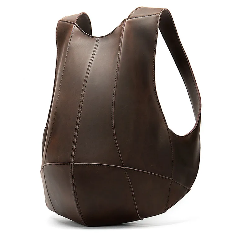 

Drop Shipping A Large Number Of Stock New Style Men Leather Backpack Vest