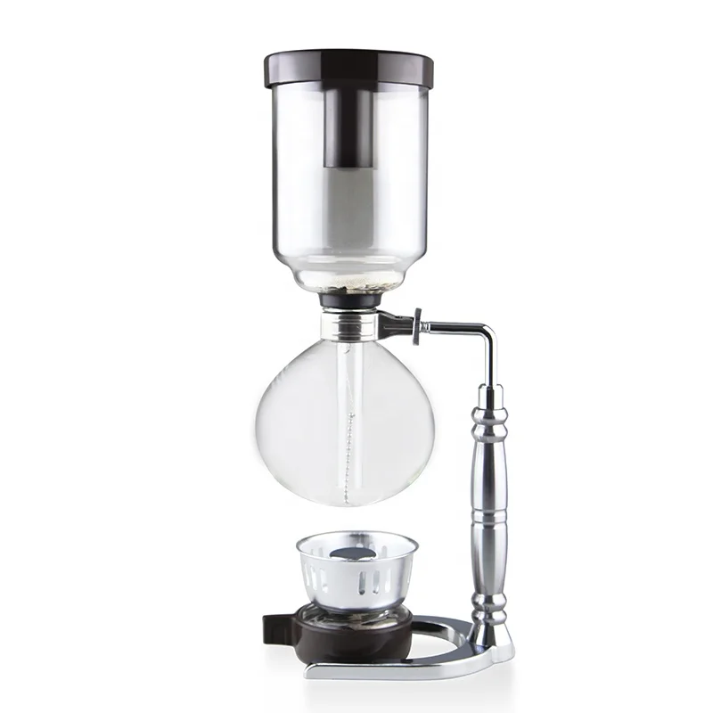 

Glass Syphon Siphon Coffee Maker with Wooden Handle