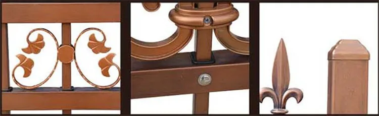 DK004 Cheap 8x8 garden decorative corrugated metal galvanized Fence panels