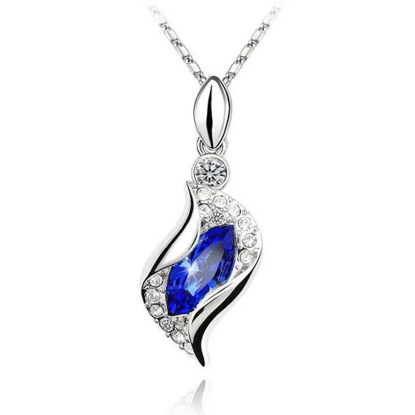 

Free Wings Fashion Charms Crystal Horse Eye Necklaces Jewelry Necklaces For Women Jewellery, N/a