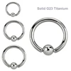 High Polished Titanium Opal Captive Bead Rings Ball Closure Ring BCR Nose Rings