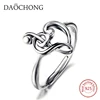 Fashion design 925 Sterling Silver Heart Music Note Ring For Women