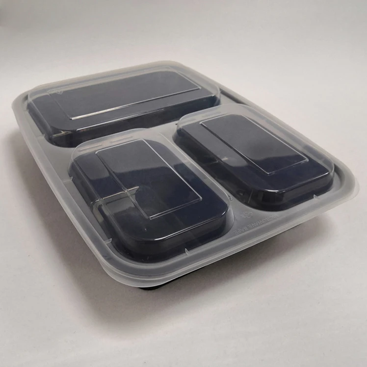 

lunch box container set disposable plastic lunch box plastic disposable lunch box, Transparent,black