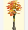 Faux latex red maple bonsai tree without pot