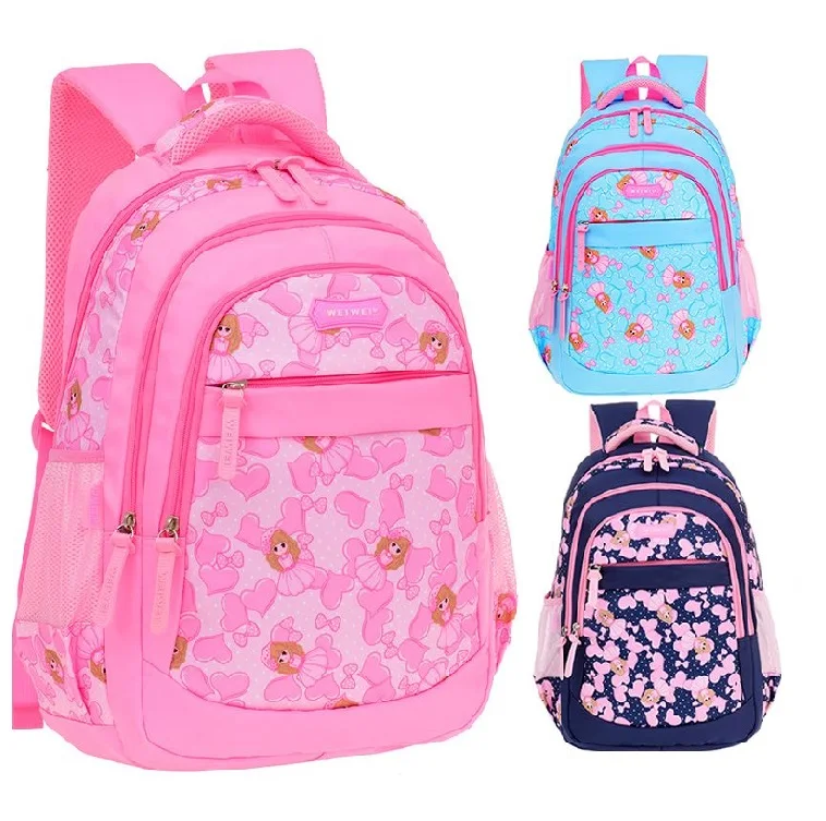 

Back to School Backpacks For Girls Kids Primary School Bags Bookbag, Blue,pink,rose red