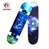 Chinese Maple Custom Made Four LED Light PU Wheels Double Kick Longboard Skateboard Manufacturer