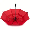 Unique Double Canopy Strong Vented Auto Open Folding Golf Umbrella for Sale