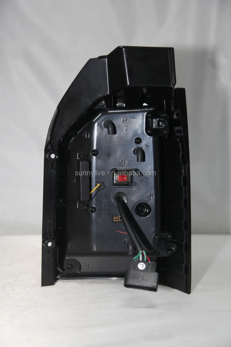 For Volkswagen Transporter T6 led rear light Black Housing Clear cover