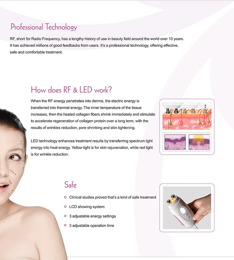 rf anti wrinkle machine for home use
