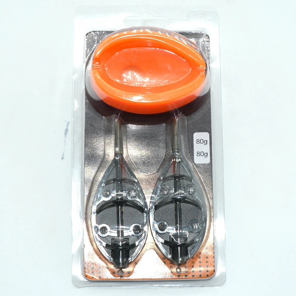 

TAKEDO Wholesale cheap 70g 80g 90g 100g carp fishing method feeder and mould carp fishing tackle set, Orange