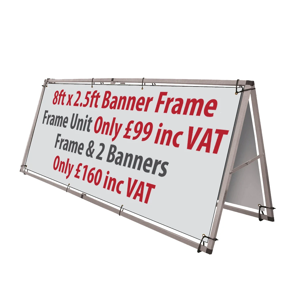 Free Design A Frame Poster Stand Vinyl Banner Vertical Pop Up