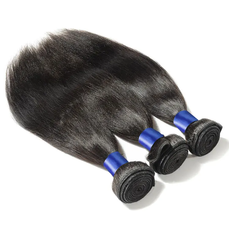 

Peruvian Virgin Straight Human Hair Weave with Closure Italian Light Hair Bundles