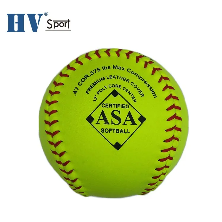 Factory Direct Custom Logo Office Size And Weight 12'' Softball Balls