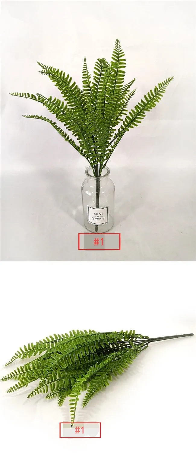 Wholesale Faux Greenery Leaves Artificial Plastic Fern