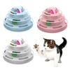 4 Layers Interactive Funny Turntable Crazy Ball Disk Cat Toy for Kitten Cats Pet Products