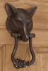 SGS Certificated powder painted cast iron fox door knocker