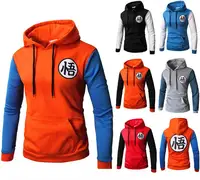 

ecowalson Men's Japanese Anime Dragon Ball Z Goku Symbol Hoodies Sweatshirt Cosplay Costumes