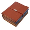 custom journal ring binder diary cover material is PU page design