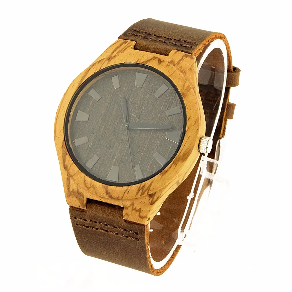 

Custom Logo Watches No Minimum Wooden Watches From Thailand Boys Stylish Watches, Natural bamboo