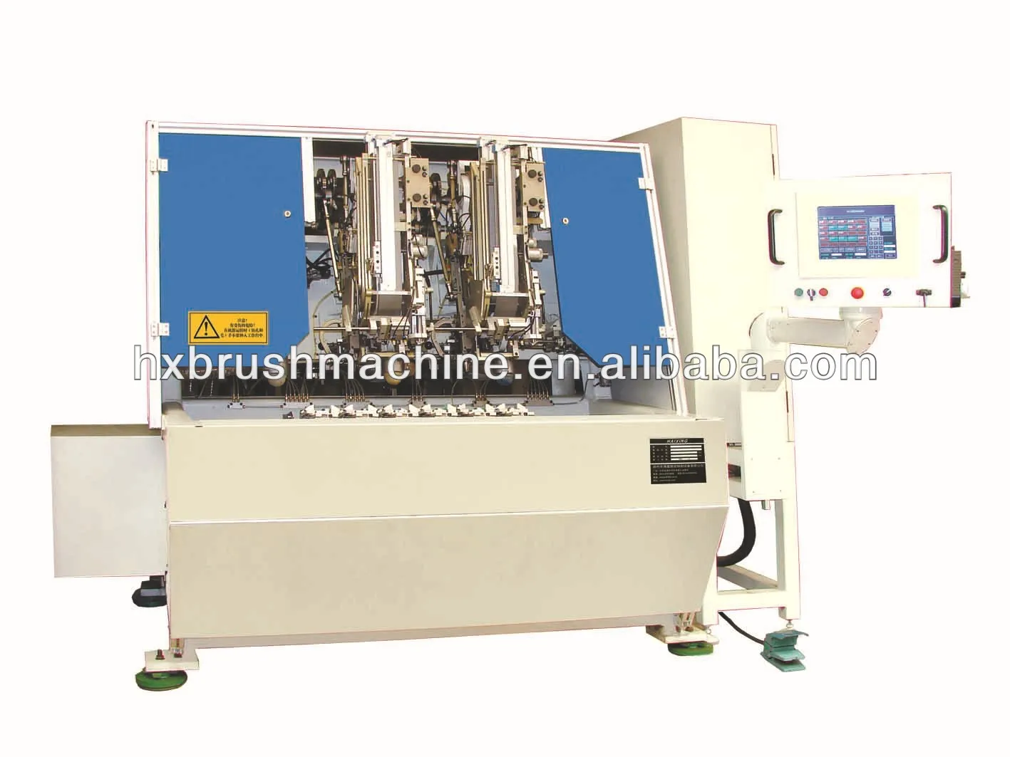 
5 Axis Two Heads Tufting and Drilling Combination Brush Machine 