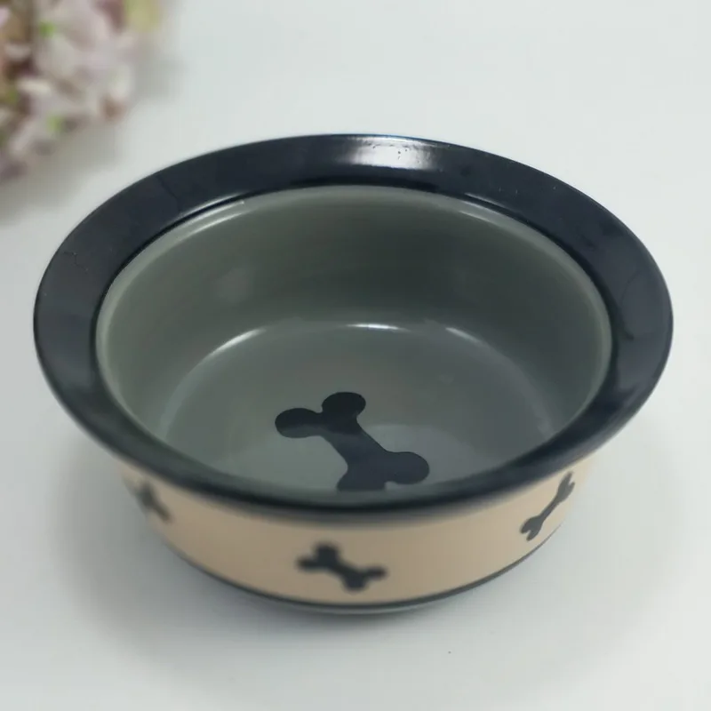 

wholesale new creative white custom small soup pet dog ceramic bowl