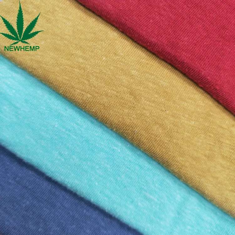 
GOTS certificated hemp jersey fabric for clothing 