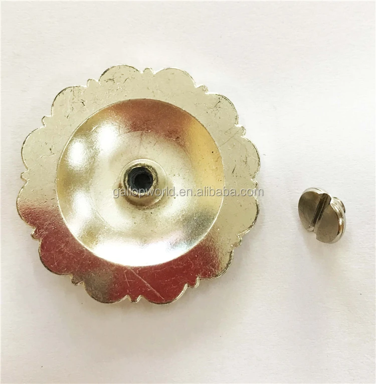 Hot Sale New Design Luxury Bling Crystal Rhinestone Metal Alloy Concho Screw