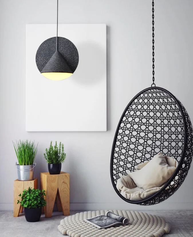 Nodic minimalist colorful resin casual residential cafe small chandelier pendant lights