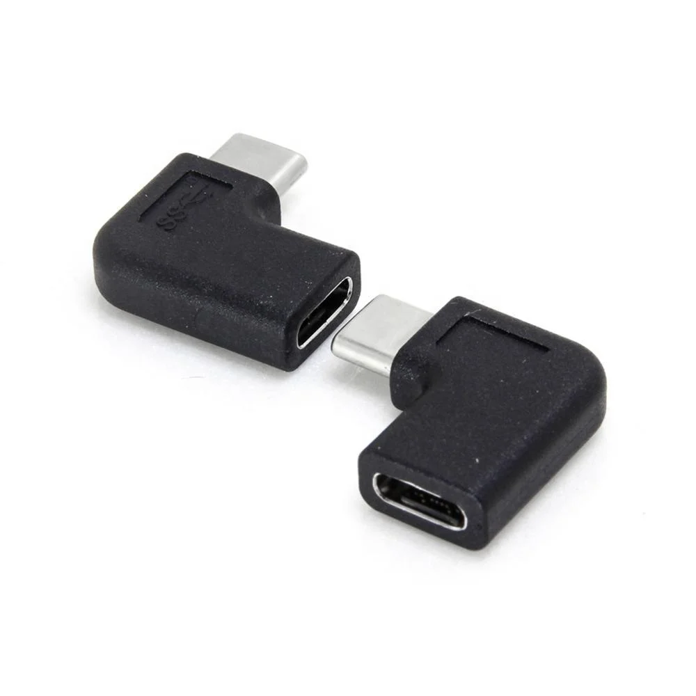 

Support 10Gbps 90 Degree Left Right Angle USB-C 3.1 Type C Male to Female Adapter Converter Adaptor