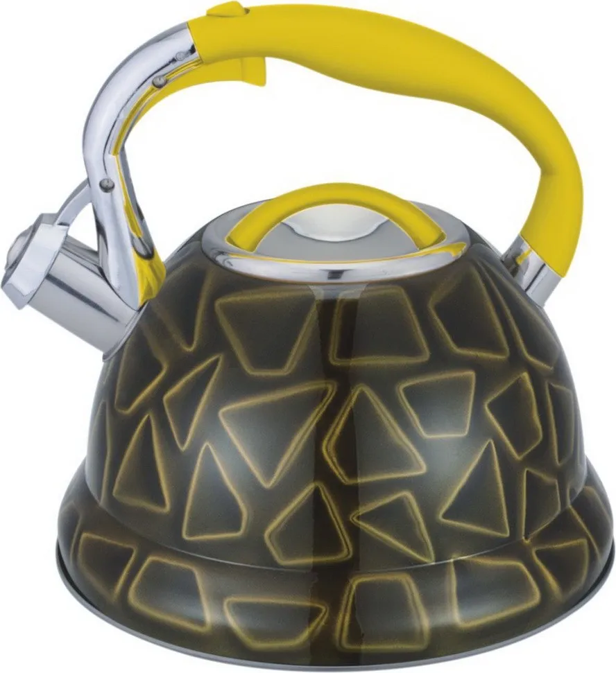 Chinese Non Electric Stainless Steel Tea Kettle With Decorative Pattern