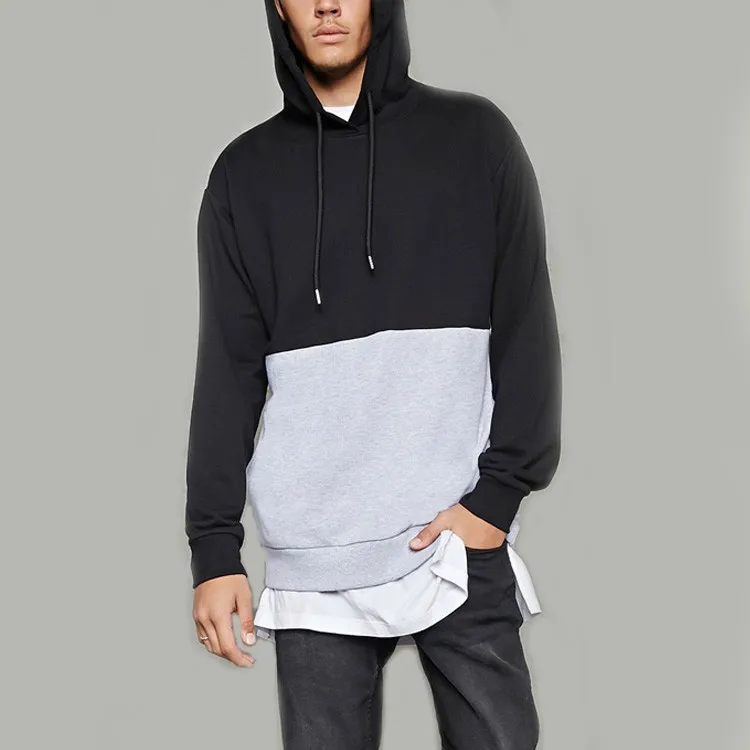 men longline hoodie