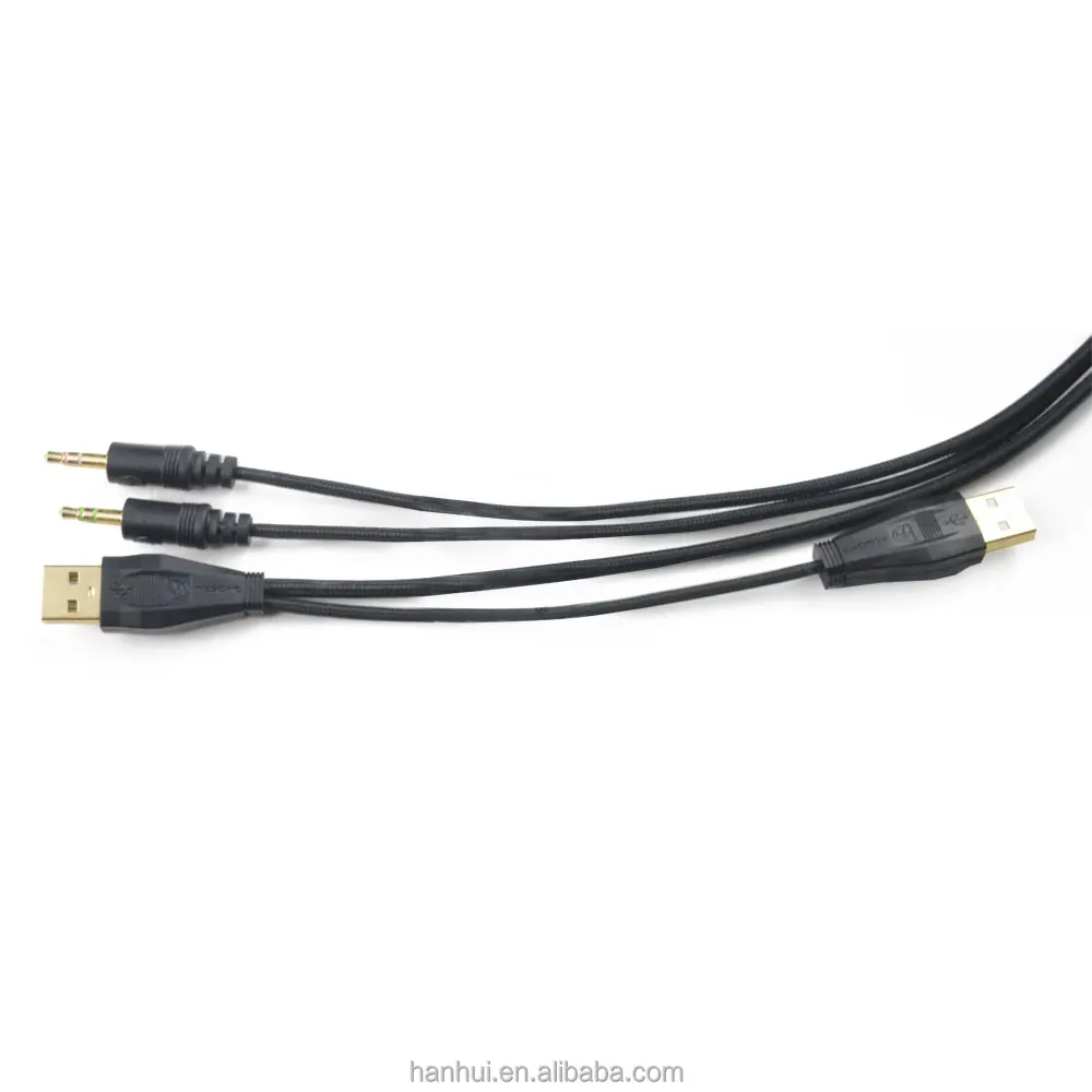 
Unique factory direct sale high quality usb to 4, 5, 6 pin to 3.5mm jack cable 