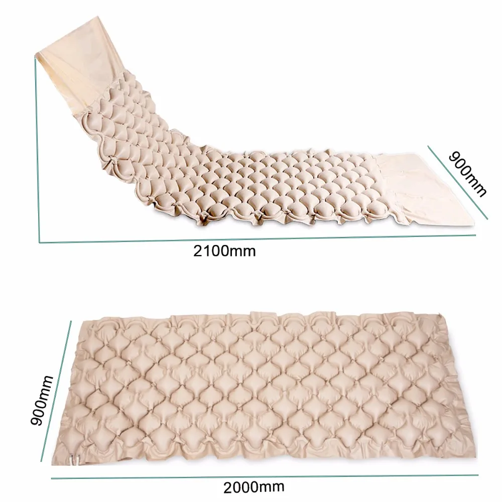 Alternating Pressure Relief Overlay medical air mattress with compressor