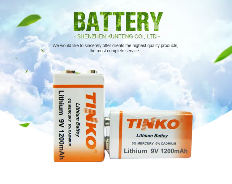 Hot Selling 9v Lithium Battery 1200mah Dry Cell Battery Buy 9v
