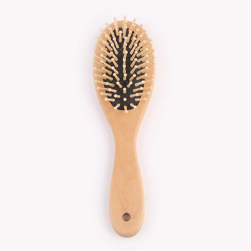 

Yaeshii Factory Manufacturer Portable Personalized Natural Wooden Paddle Hair Brush For Beauty, Natural wood color hair brush