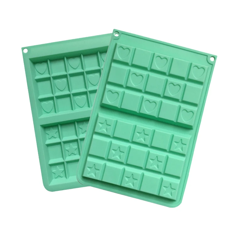 

Silicone chocolate waffle baking mould, Random