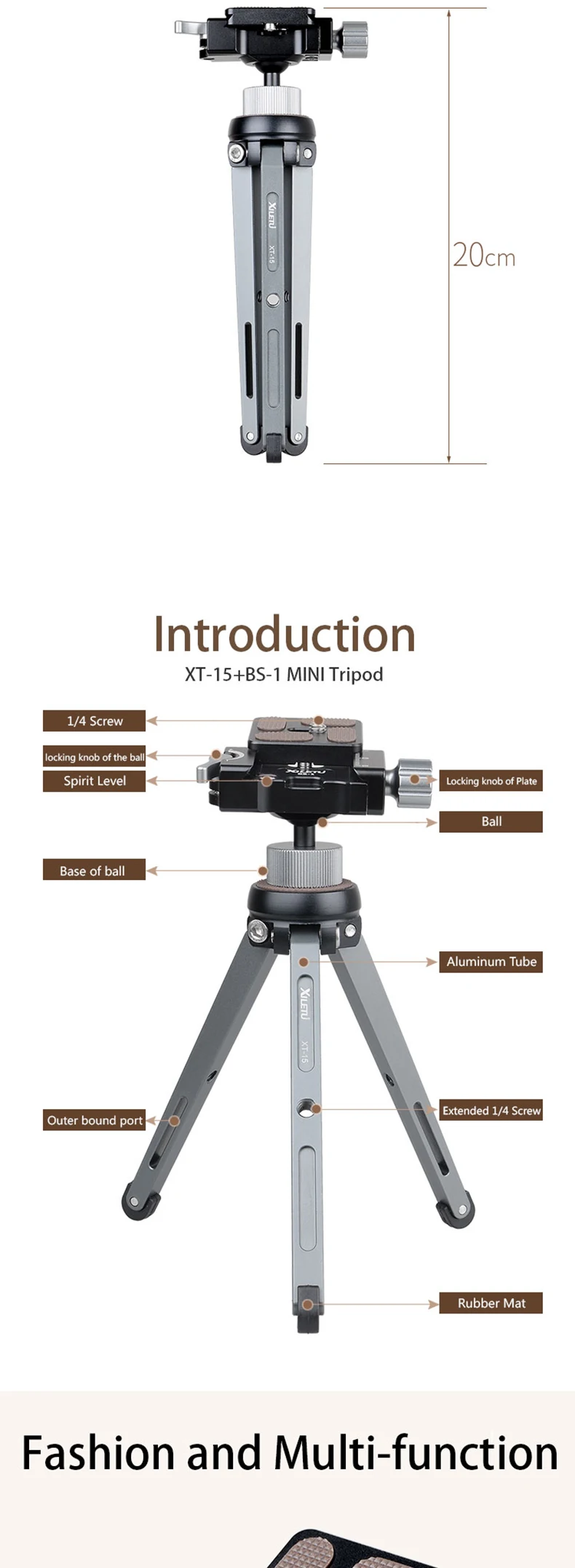 Xiletu Xt 15 Bs 1携帯電話とカメラ用のプロフェッショナル軽量ミニ携帯電話三脚 Buy プロの携帯電話三脚 三脚スタンド 電話ミニ三脚 Product On Alibaba Com
