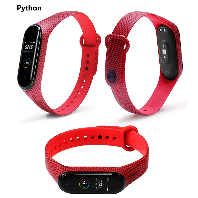 

BOORUI Silicone mi band 4 strap customs log colorful miband strap wrist strap for xiaomi miband 4, Varied flowers mi band 4 strap